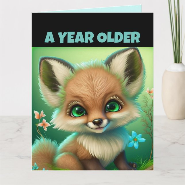 FORTFARANDE FOXY! BIRTHDAY WIFE MAKE SWEETHEART KORT (Framsida)