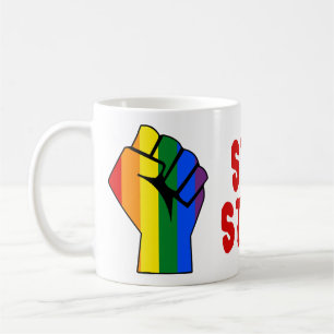 Fortfarande här (HBT Gay Lesbisk Transgender) Kaffemugg