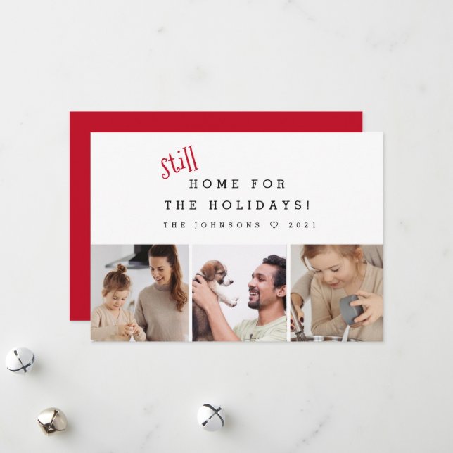Fortfarande hem för Helgdagarna 2021 Foton Julkort (Fram/Back In Situ)