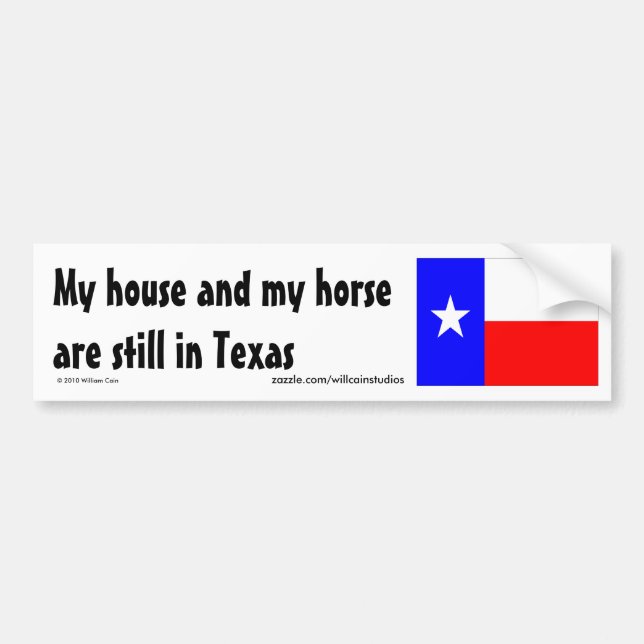 Fortfarande i Texas Bildekal (Framsidan)