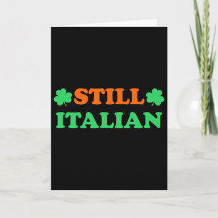 Fortfarande italiensk med Shamrock Saint Patricks  Kort
