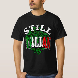Fortfarande italiensk Shamrock Italien flagga St P T Shirt