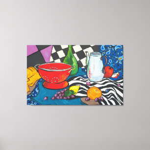 Fortfarande Kreativ Fruktmur Art Canvastryck