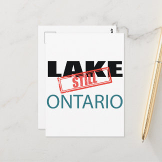 Fortfarande Lake Ontario Vintage Röd Stämpel Konst Vykort