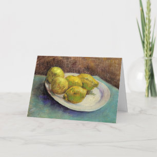 Fortfarande Liemons på en plåt av Vincent van Gogh Kort