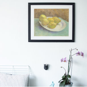 Fortfarande Liemons på en plåt av Vincent van Gogh Poster