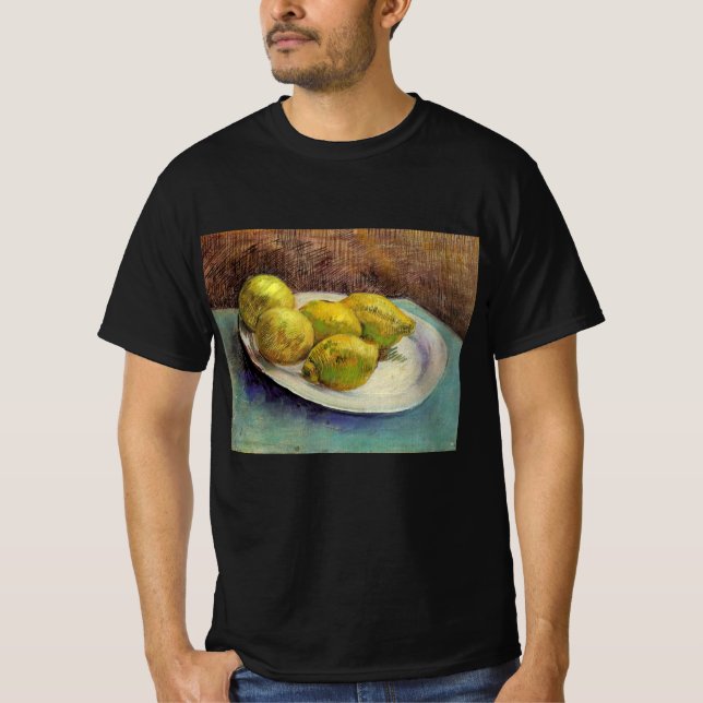 Fortfarande Liemons på en plåt av Vincent van Gogh T Shirt (Framsida)