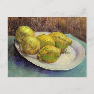 Fortfarande Liemons på en plåt av Vincent van Gogh Vykort