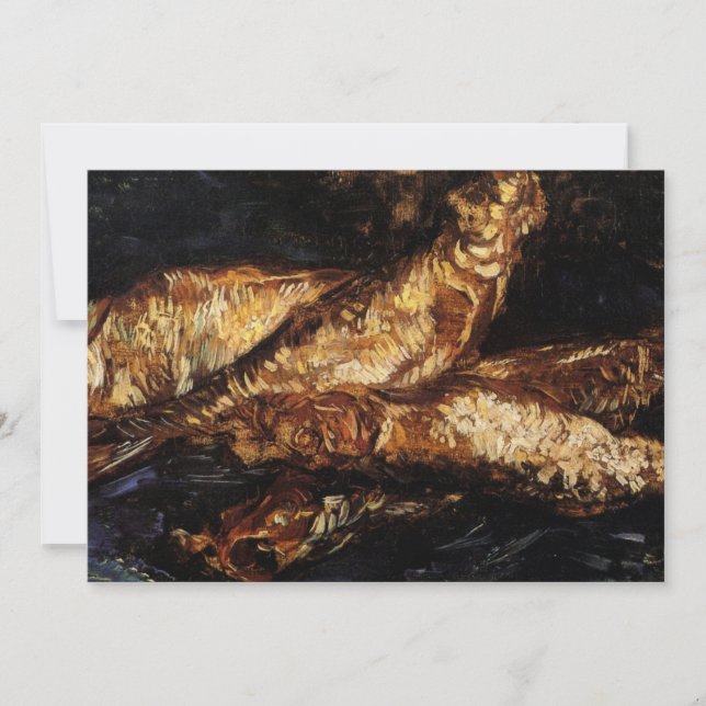 Fortfarande Life Bloaters av Vincent van Gogh-inbj (Framsida)