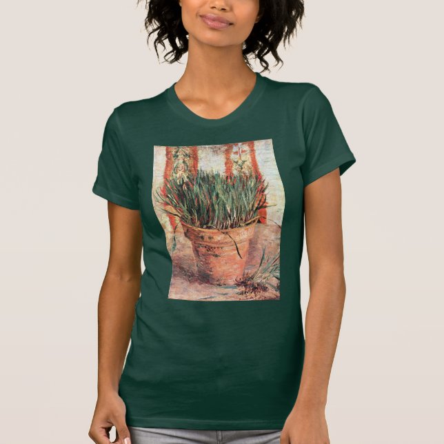 Fortfarande Life Flowerpot w Chives av Vincent van T Shirt (Framsida)