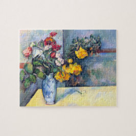 Fortfarande Life Flowers i Vas av Paul Cezanne Pussel