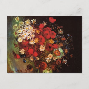 Fortfarande Life Flowers i Vas av Vincent van Gogh Vykort