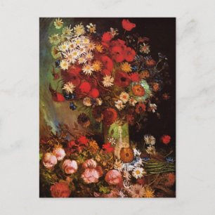 Fortfarande Life Flowers i Vas av Vincent van Gogh Vykort