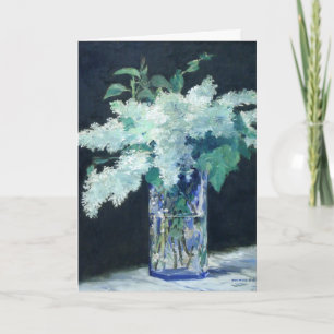 Fortfarande Life Lilac Bouquet av Manet Impression Kort