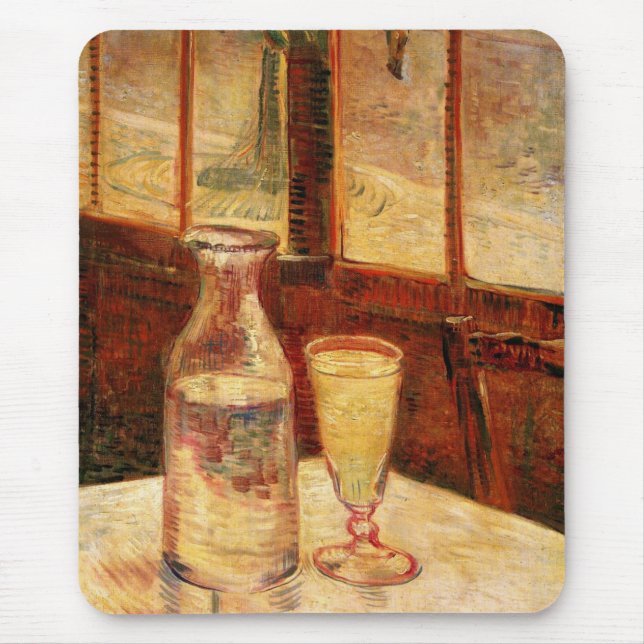Fortfarande Life med Absinthe av Vincent van Gogh Musmatta (Framsidan)