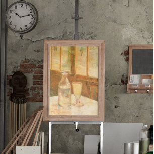 Fortfarande Life med Absinthe av Vincent van Gogh Poster