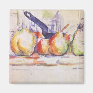 Fortfarande Life med Saucepan av Paul Cezanne Magnet