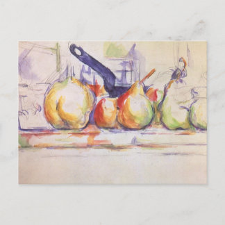 Fortfarande Life med Saucepan av Paul Cezanne Vykort