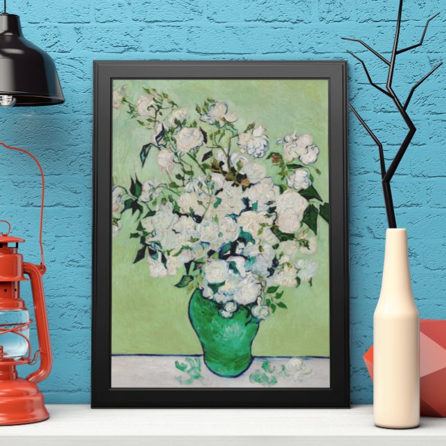 Fortfarande Life Ro i ett Vas av Vincent van Gogh Poster (Skapare uppladdad)
