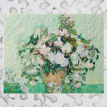 Fortfarande Life Ro i ett Vas av Vincent van Gogh Pussel<br><div class="desc">Ro av Vincent van Gogh är en vintage bra konst post impressionism fortfarande blommigt. Den här designen har en vacker blomning av blekens rosa ro i vas. Om konstnären: Vincent Willem van Gogh (1853-1890) var en av de mest berömd Post impressionist-målarna under sin tid. Hans arbete var mycket anmärkningsvärt för...</div>