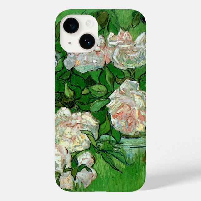 Fortfarande Life: Rosa ros av Vincent van Gogh (Baksida)