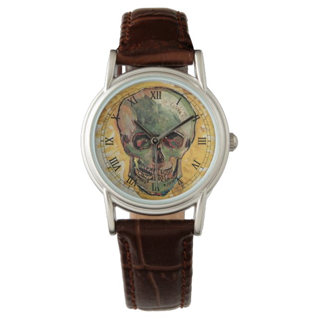 Fortfarande Life Skull av Vincent van Gogh Armbandsur (Framsida)