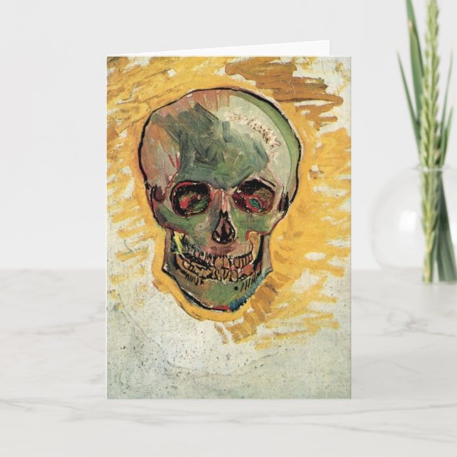 Fortfarande Life Skull av Vincent van Gogh Kort (Framsida)
