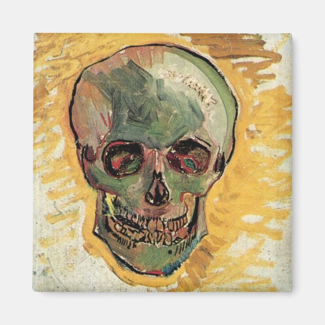 Fortfarande Life Skull av Vincent van Gogh Magnet (Framsidan)