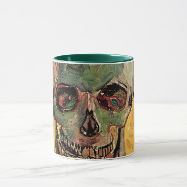 Fortfarande Life Skull av Vincent van Gogh Mugg (Center)