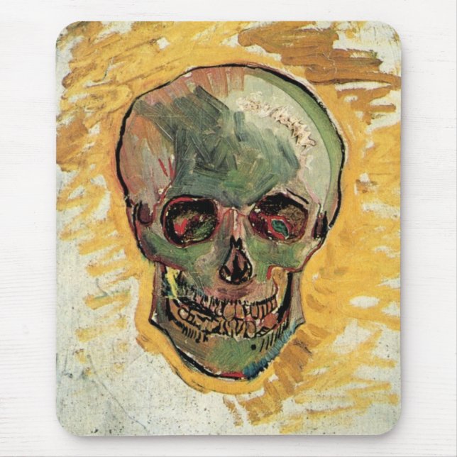 Fortfarande Life Skull av Vincent van Gogh Musmatta (Framsidan)