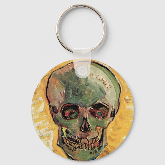 Fortfarande Life Skull av Vincent van Gogh Nyckelring (Framsida)