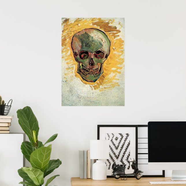 Fortfarande Life Skull av Vincent van Gogh Poster (Hemmakontoret)