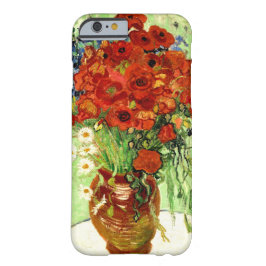 Fortfarande Life, Vas med Daisy och Poppies Van Go