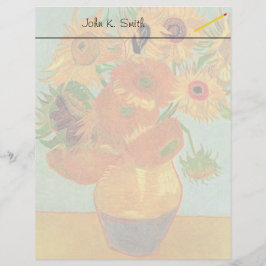 Fortfarande Life Vas med tolv solblommor av Van Go