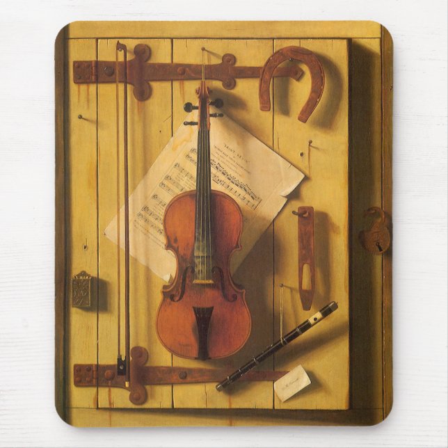 Fortfarande Life Violin and Music av William Harne Musmatta (Framsidan)