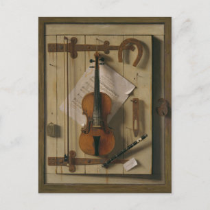 Fortfarande Life, Violin och Music Vykort
