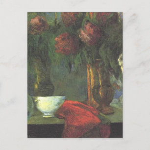 Fortfarande Life with White Vas av Paul Gauguin Vykort