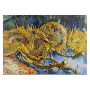Fortfarande liv med fyra solblommor Van Gogh Vince