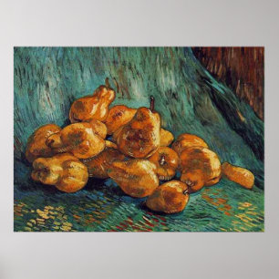 fortfarande liv med Pears,Van Gogh Poster