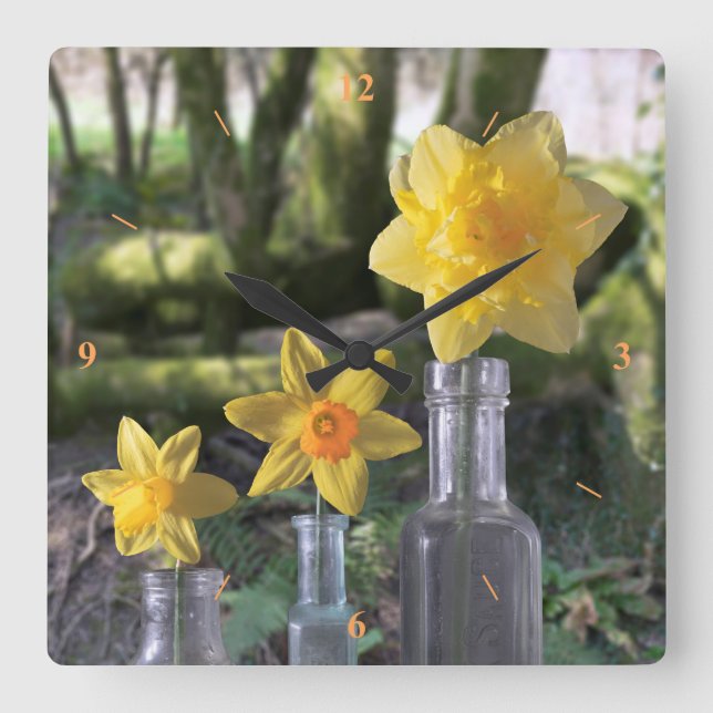 Fortfarande livet i Skogen Fyrkantig Klocka (Framsida)