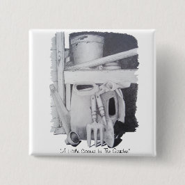 Fortfarande livet teckning i trädgårdsodlare i ver knapp