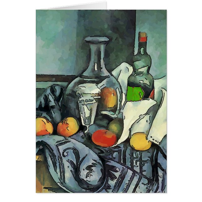 Fortfarande livstid, äpplen på Bord Hälsningskort (Framsidan)
