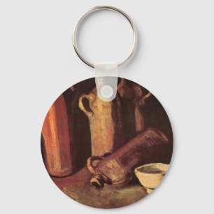 Fortfarande livstid för 4 Stone Flaskor av Vincent Nyckelring