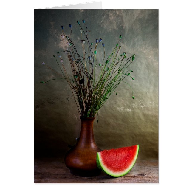 Fortfarande livstid hälsningskort (Framsidan)