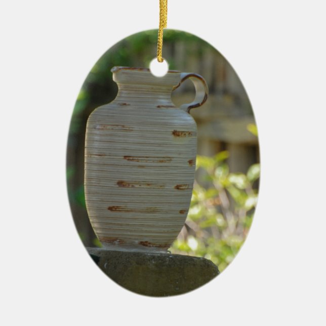 Fortfarande livstid julgransprydnad keramik (Framsidan)