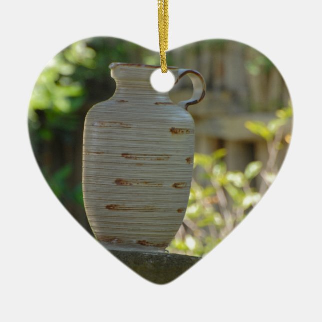 Fortfarande livstid julgransprydnad keramik (Framsidan)