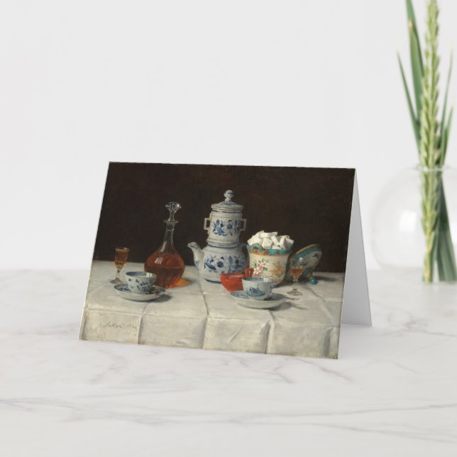 Fortfarande livstid med kaffeinställning | Albert  Kort (Framsida)