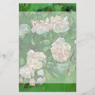 Fortfarande livstid: rosa ros av Vincent van Gogh Brevpapper