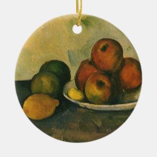 Fortfarande med äpplen av Paul Cezanne Julgransprydnad Keramik