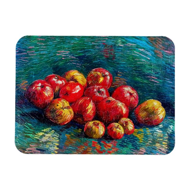 Fortfarande med äpplen av Vincent Van Gogh Magnet (Horisontell)